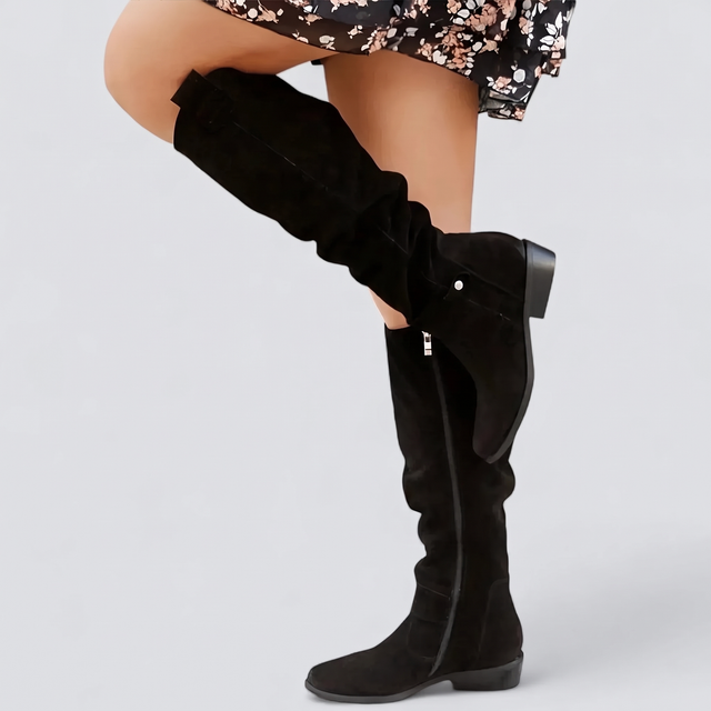 Pierrette™ — Bottes hautes souples à zip