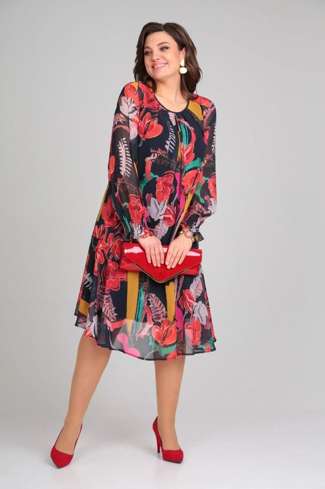 Manuelle™ | Robe florale fluide élégante féminine
