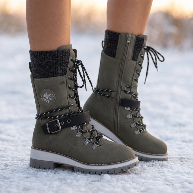 Ambroisine™ — Chelsea boots d’hiver à tige en maille
