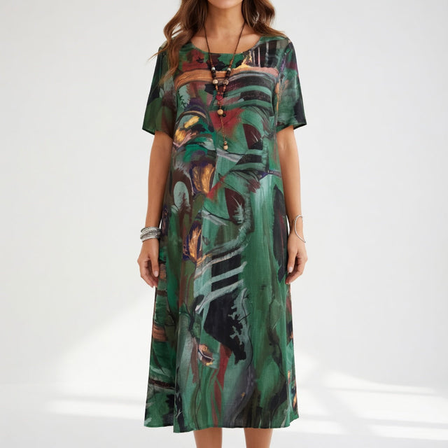 Azéloria™ — Robe longue artistique élégance fluide