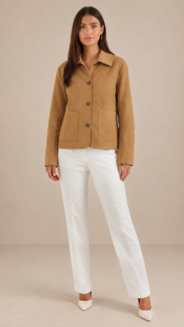 Romy™ — Veste courte boutonnée du quotidien