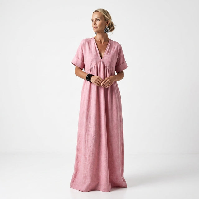 Azurine™ — Robe maxi méditerranéenne fluide vibrante