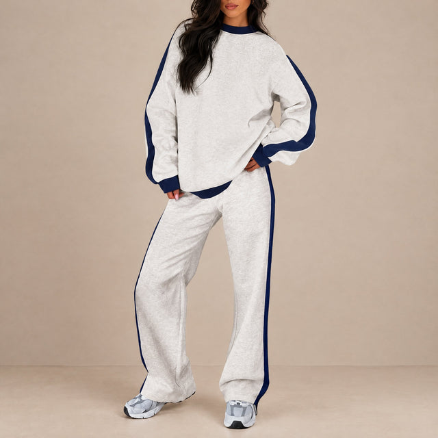 Ségolène | Ensemble Jogging Oversize à Bandes Contrastées