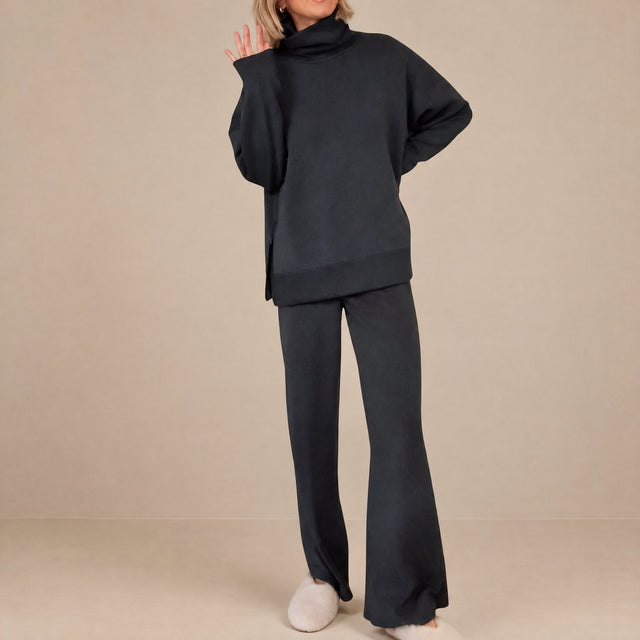 Lorraine | Ensemble Détente Pull Col Roulé et Pantalon Large