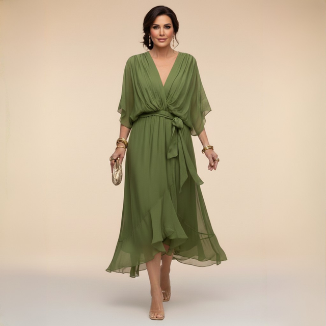 Monica — Robe longue fluide et élégante