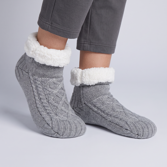 Marjolaine™ — Chaussons en maille doublés polaire