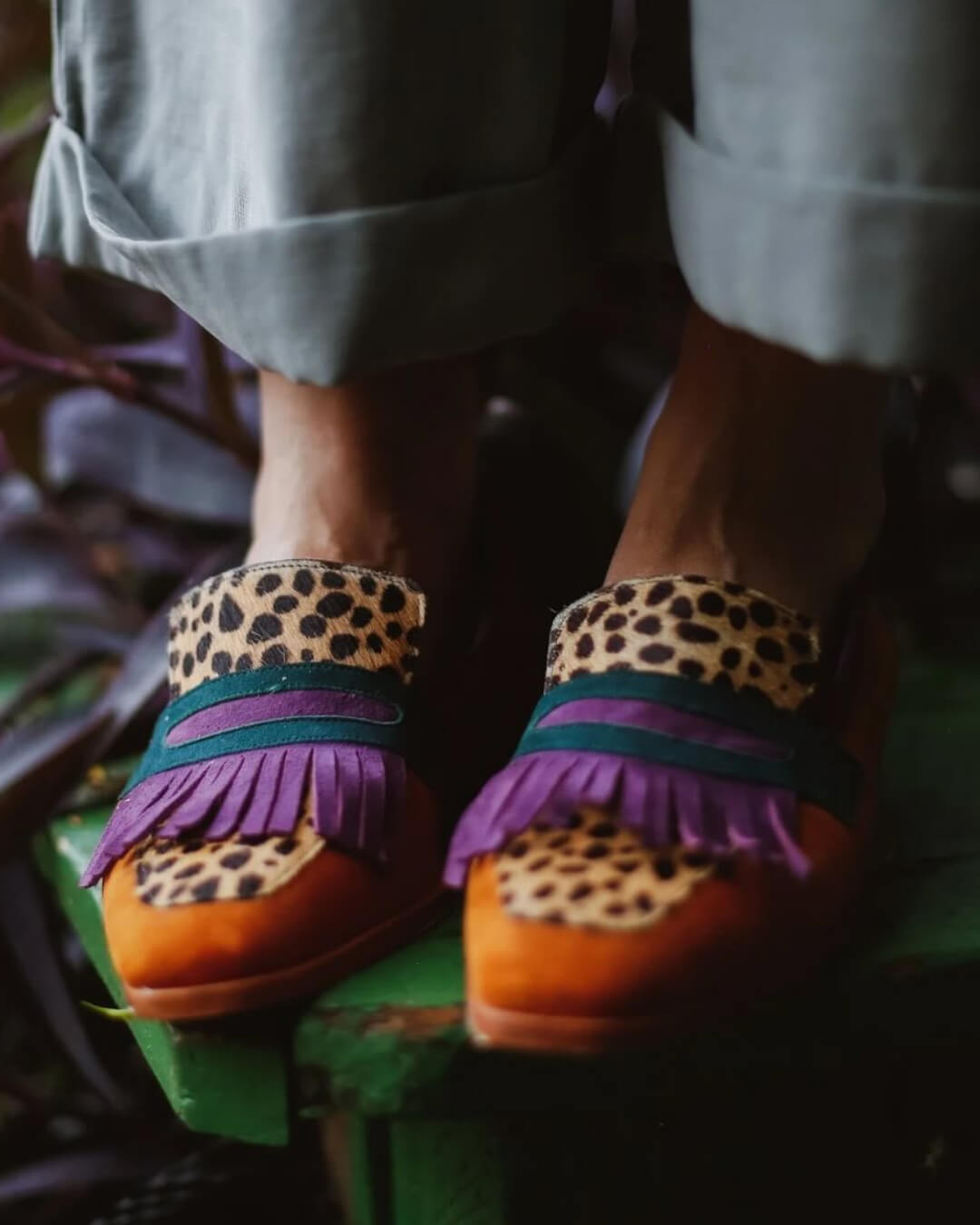 Élodie - Mocassins Safari Éclatants