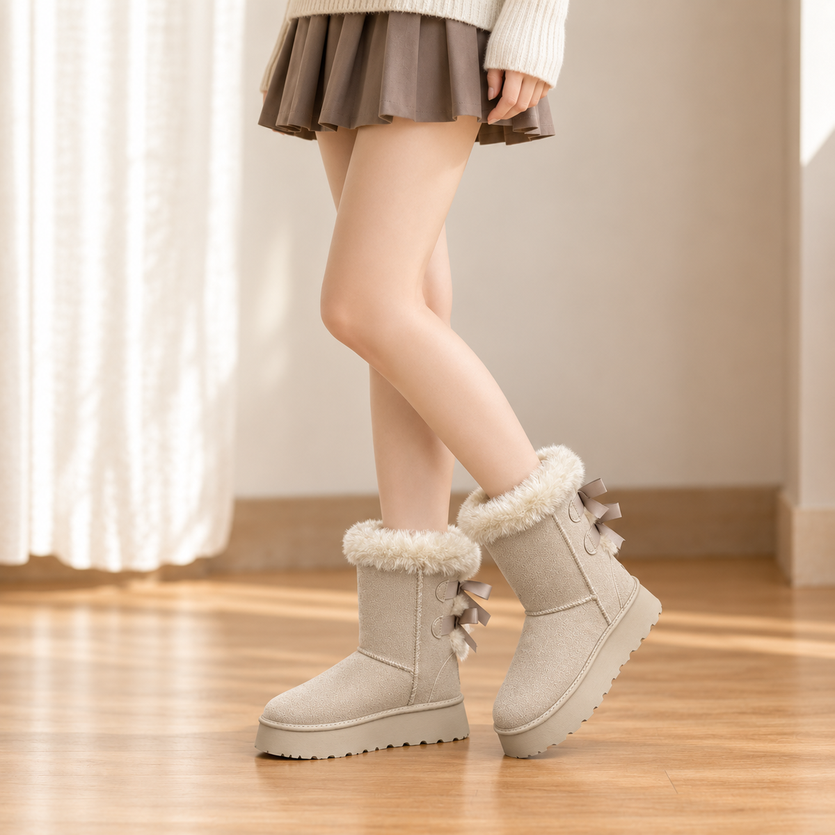 Anastasie™ — Bottes de neige plateforme à nœud