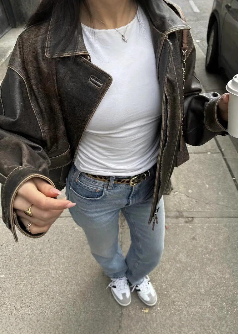 Suzanne™ — Bomber oversize effet vintage