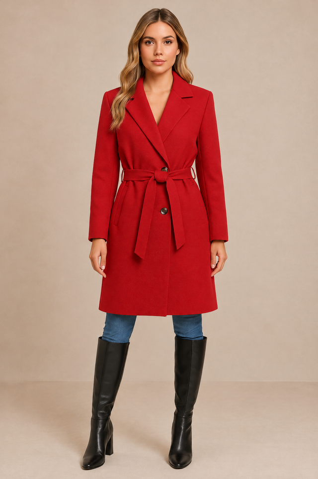 Justine™ — Manteau trapèze croisé chaud
