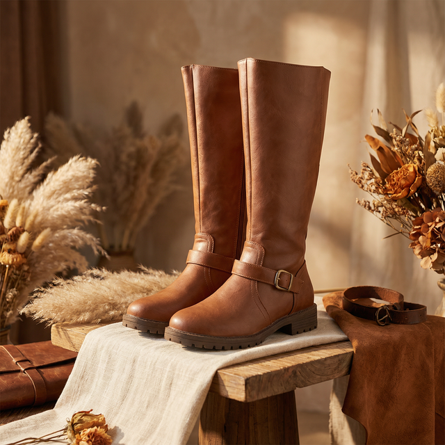 Rachel™ — Bottes cavalières à doubles boucles