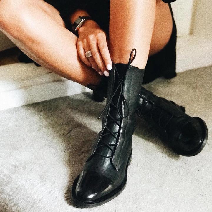 Francine™ — Bottes élégantes effet cuir à silhouette fine