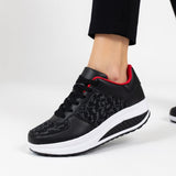 Cuir noir et rouge