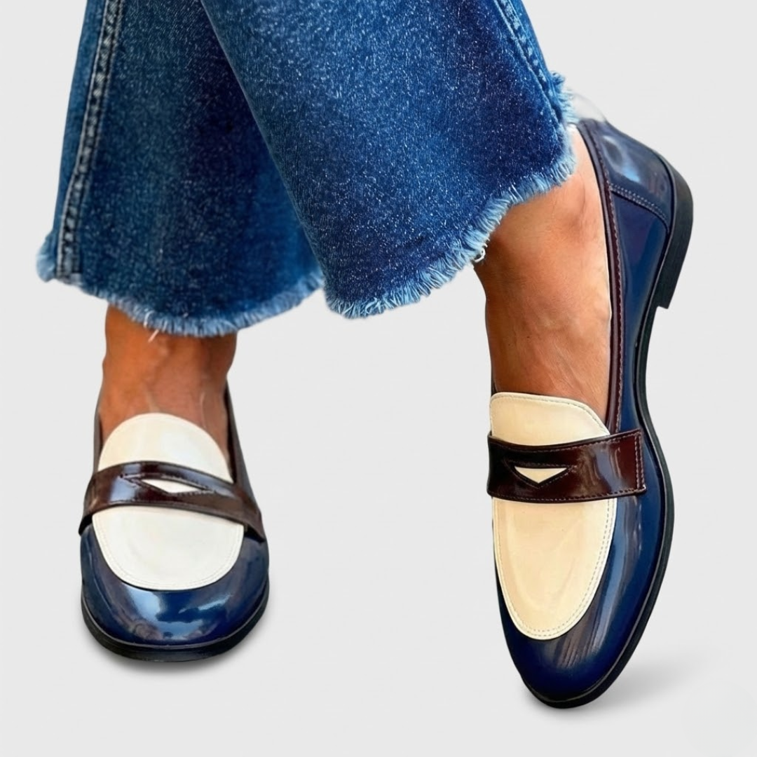 Claudine™ | Mocassins Contrastés