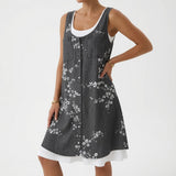 Gris avec motif floral