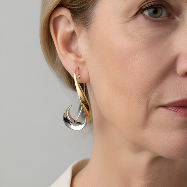 Arielle™ — Boucles élégantes bicolores au confort