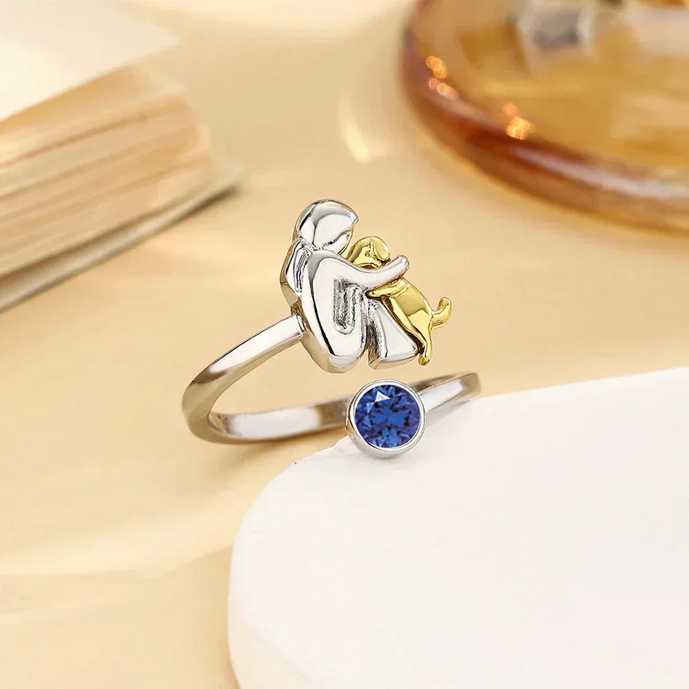 Rose™ – Bague icône chien