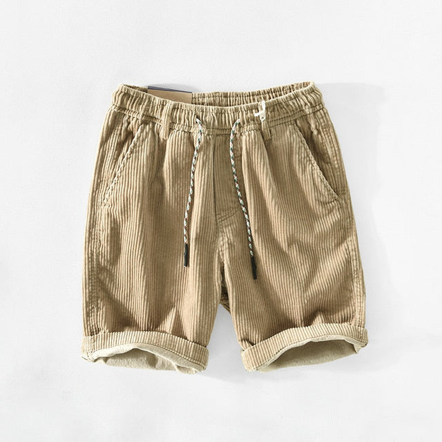 Ricky | Shorts en corduroy à coupe décontractée avec stretch confortable pour hommes
