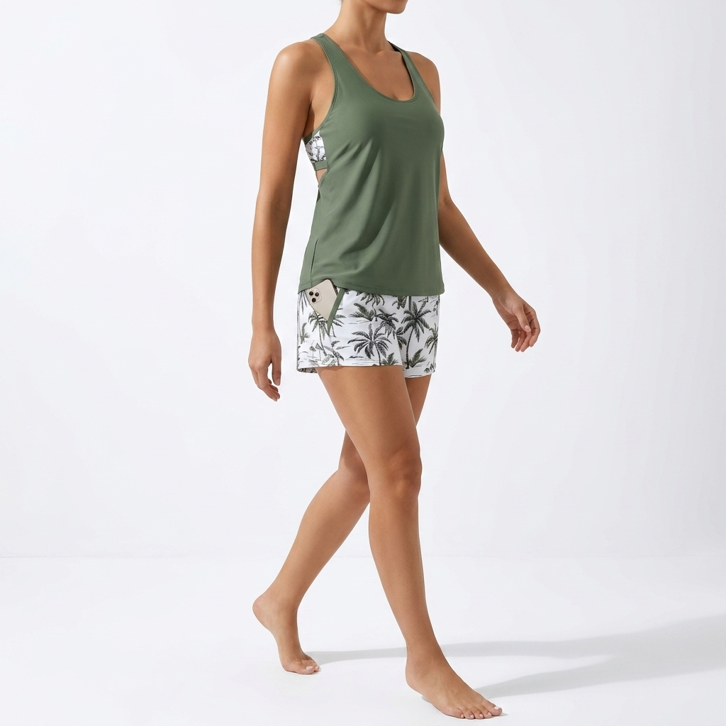 Natéline™ — Ensemble trois pièces tankini brassière short