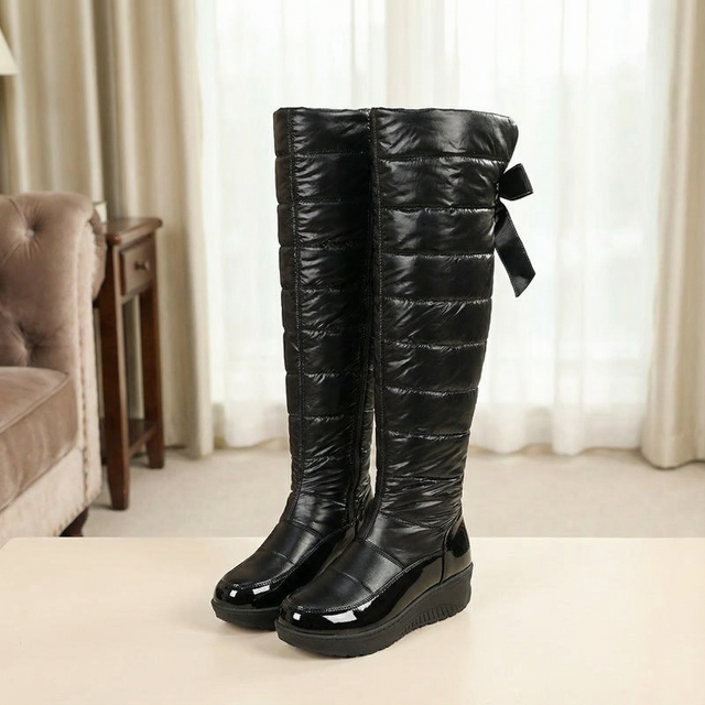 Tatiana™ — Bottes hautes matelassées doublées polaire