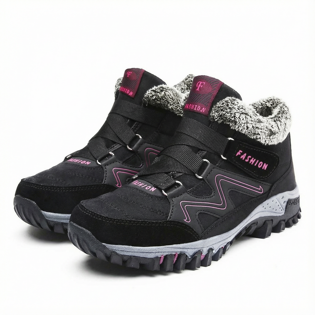 Paulette™ — Bottines d’hiver doublées façon peau lainée