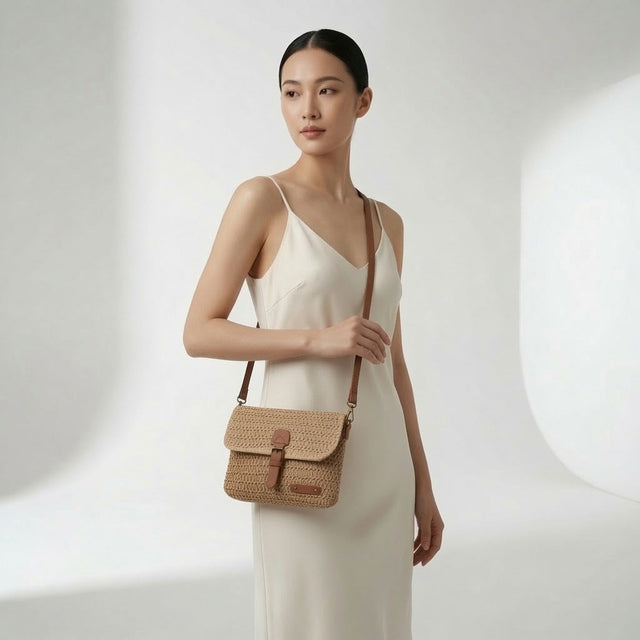 Calissia™ — Sac bandoulière tressé charme bohème