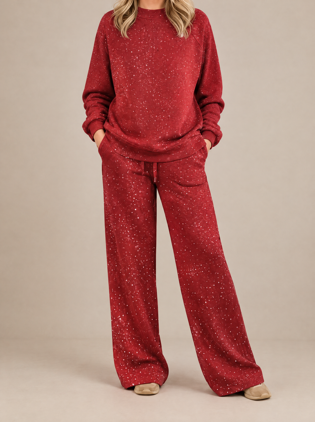 Fleur | Ensemble d'Intérieur Pull et Pantalon Large
