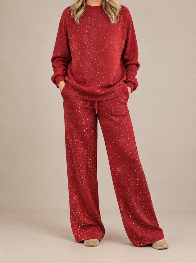 Fleur | Ensemble d'Intérieur Pull et Pantalon Large