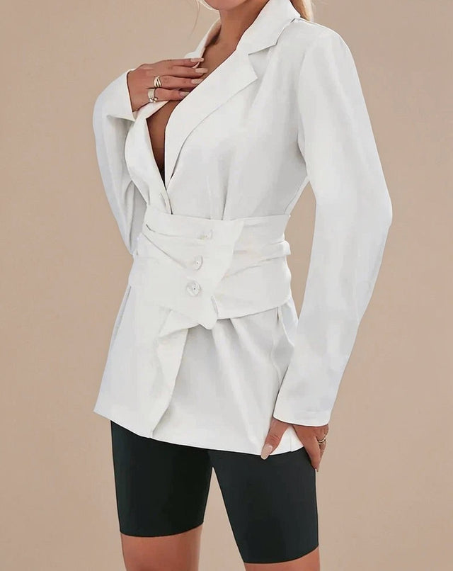 Prune™ — Blazer plissé élégant