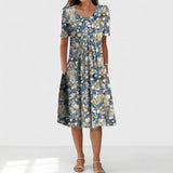 Bleu clair floral