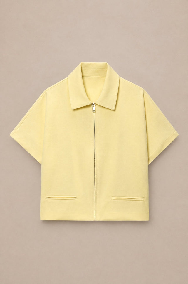 Ernestine™ — Veste courte cintrée à col revers zippée
