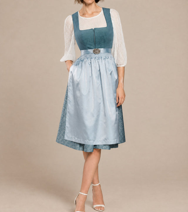 Colette | Robe Dirndl Oktoberfest avec Tablier et Blouse