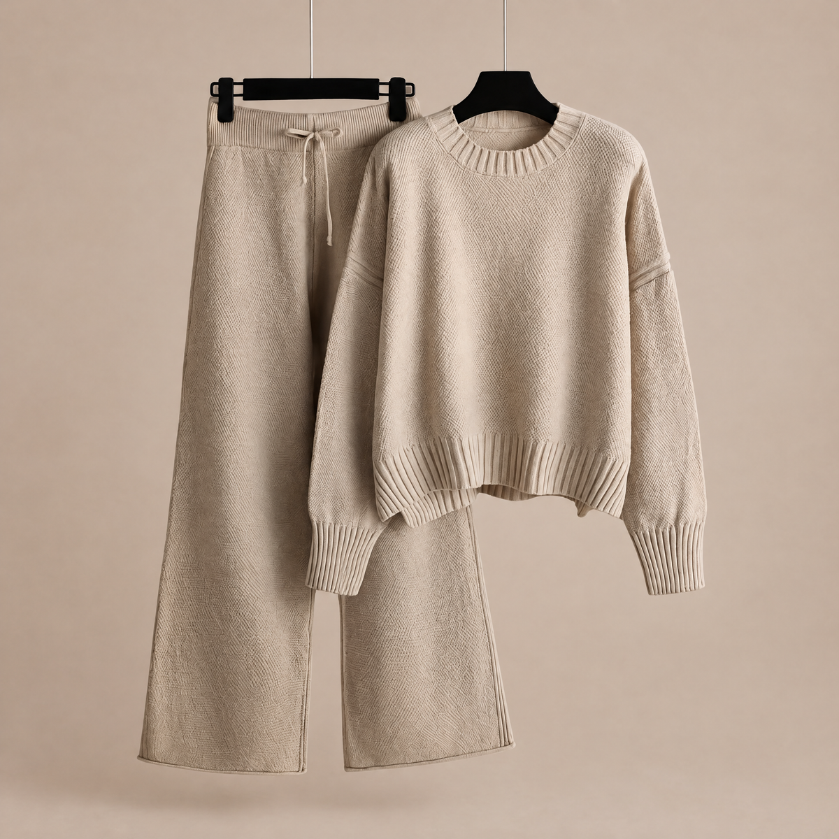 Vérane | Ensemble en Maille Pull et Pantalon Large